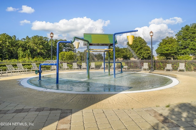 surrounding community with fence