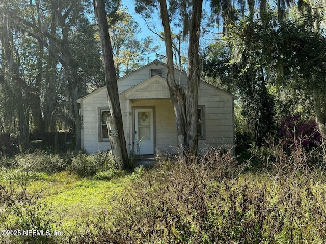 view of bungalow-style home