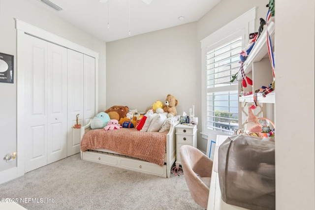 83 Village Grande Dr, Ponte Vedra, FL 32081 - carpeted bedroom featuring a closet and visible vents