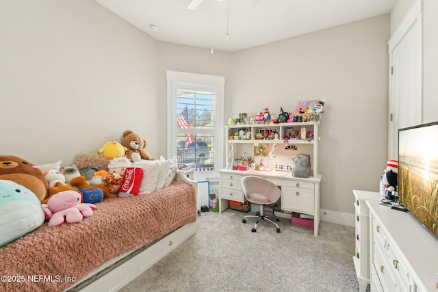 83 Village Grande Dr, Ponte Vedra, FL 32081 - bedroom with light carpet, baseboards, and ceiling fan