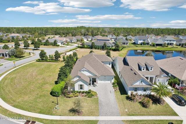 83 Village Grande Dr, Ponte Vedra, FL 32081 - aerial view with a residential view and a water view