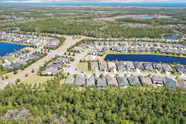 83 Village Grande Dr, Ponte Vedra, FL 32081 - aerial view with a residential view and a water view