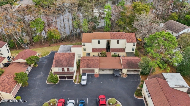 drone / aerial view with a residential view