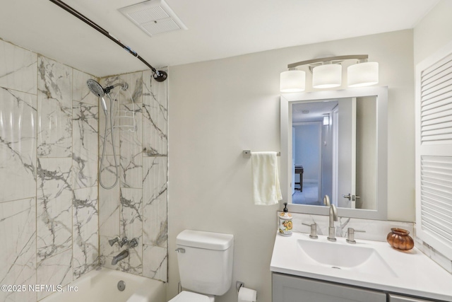 5400 La Moya Ave Unit 16, Jacksonville, FL 32210 - full bath featuring vanity,  shower combination, toilet, and visible vents