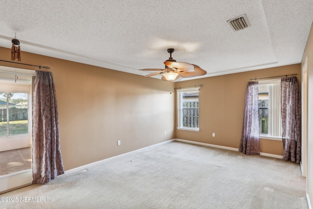 2721 Ridge Haven Dr, Green Cove Springs, FL 32043 - empty room featuring baseboards, ceiling fan, visible vents, and carpet
