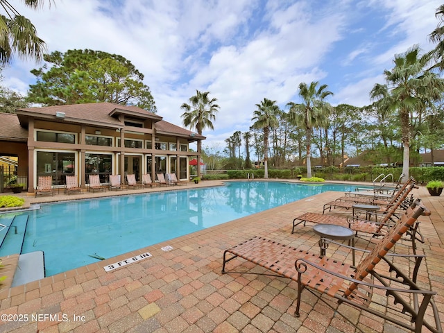 pool featuring a patio