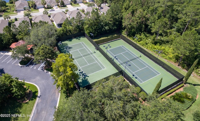 aerial view featuring a residential view