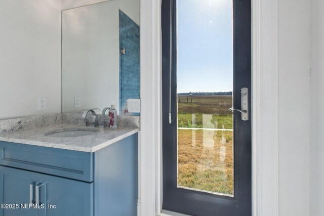bathroom with vanity