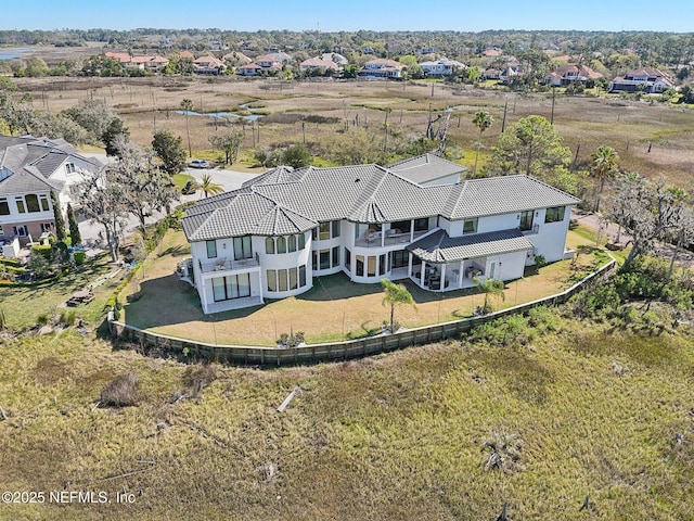 birds eye view of property featuring a residential view