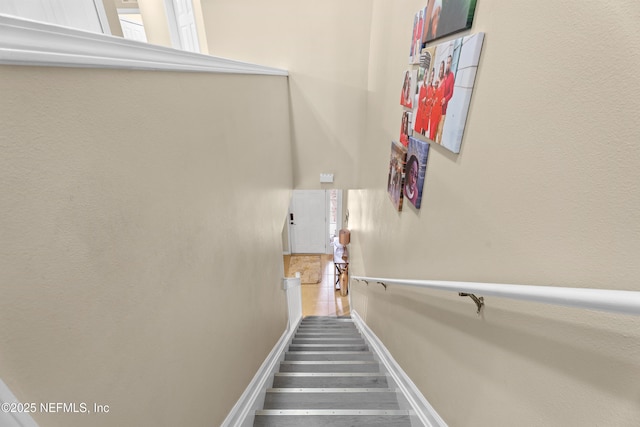 7540 Scarlet Ibis Ln, Jacksonville, FL 32256 - staircase featuring baseboards