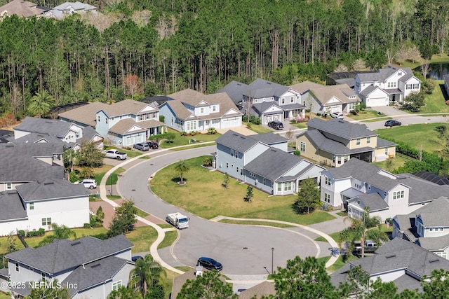 birds eye view of property featuring a residential view