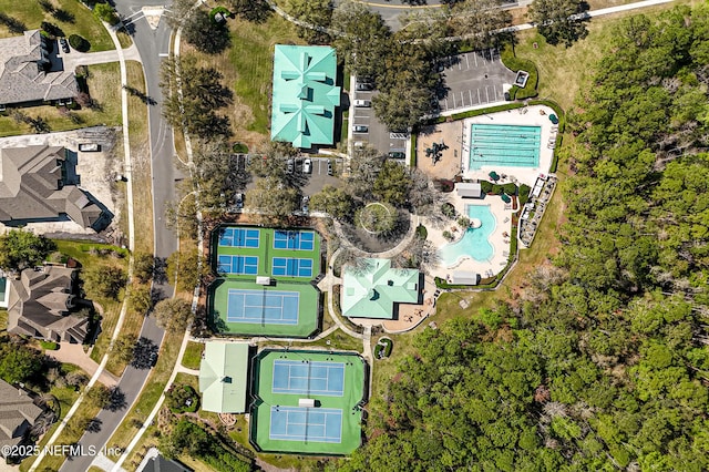 birds eye view of property