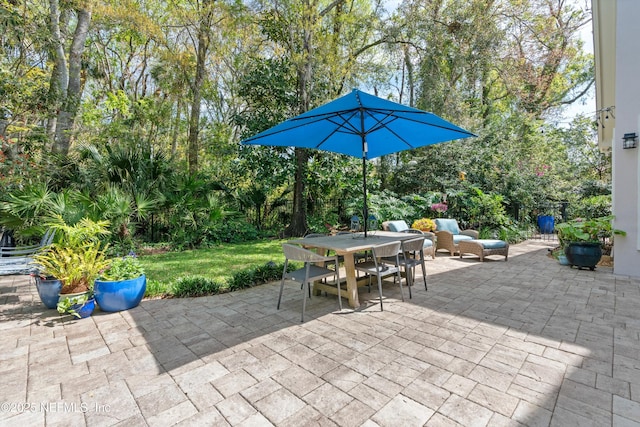 view of patio / terrace with outdoor dining area