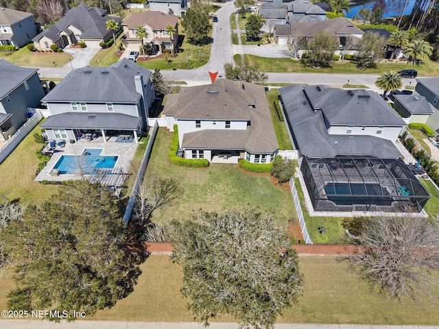 birds eye view of property featuring a residential view