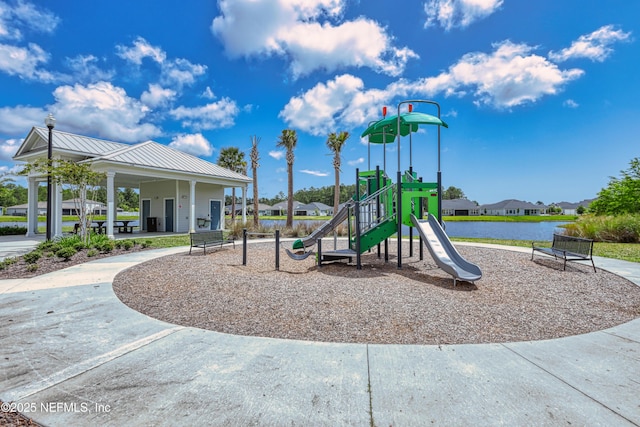 view of community jungle gym