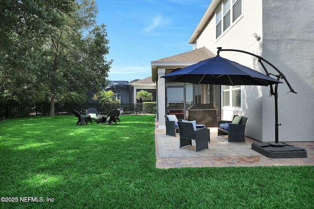 163 Medio Dr, Saint Augustine, FL 32095 - view of yard with a patio and fence private yard
