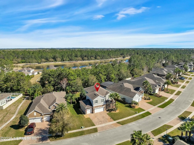 163 Medio Dr, Saint Augustine, FL 32095 - aerial view featuring a residential view and a view of trees