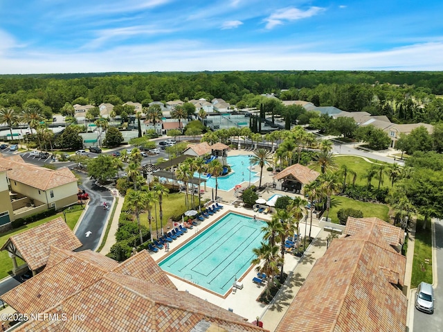 163 Medio Dr, Saint Augustine, FL 32095 - bird's eye view with a wooded view
