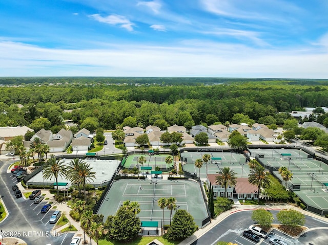 163 Medio Dr, Saint Augustine, FL 32095 - aerial view featuring a residential view and a view of trees