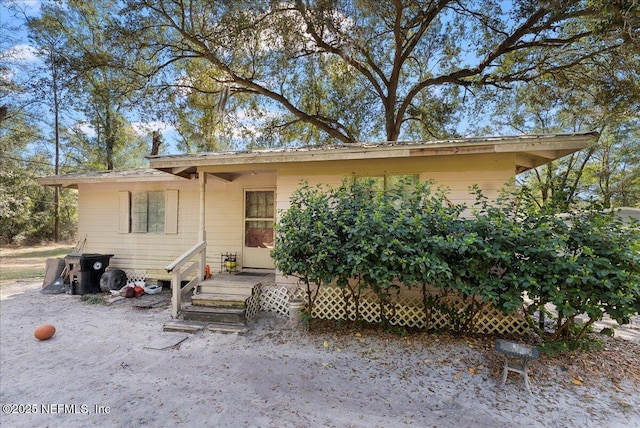 view of back of property