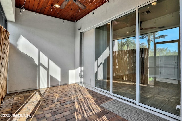 view of patio / terrace featuring visible vents