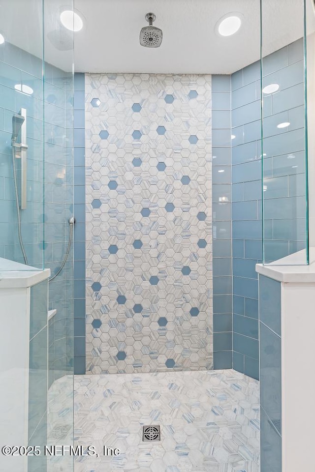 bathroom with walk in shower