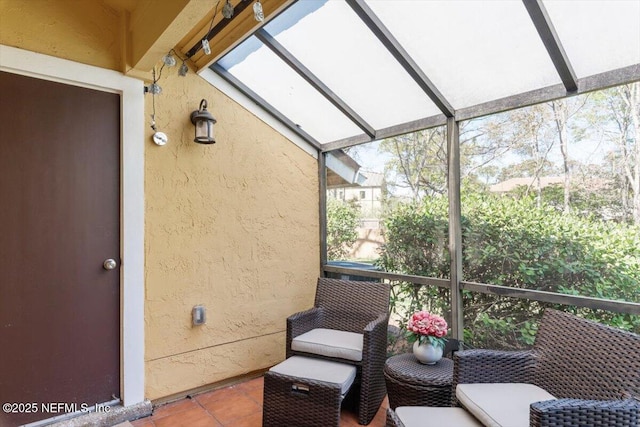 view of sunroom