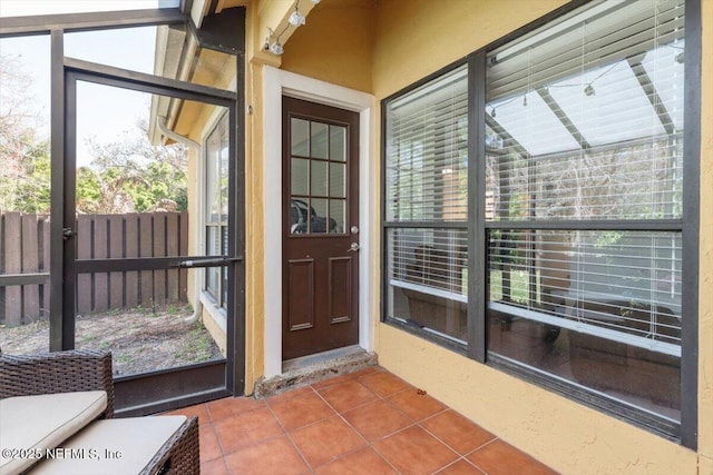 view of sunroom / solarium