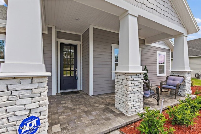 116 Clarendon Rd, Saint Johns, FL 32259 - view of exterior entry featuring a porch