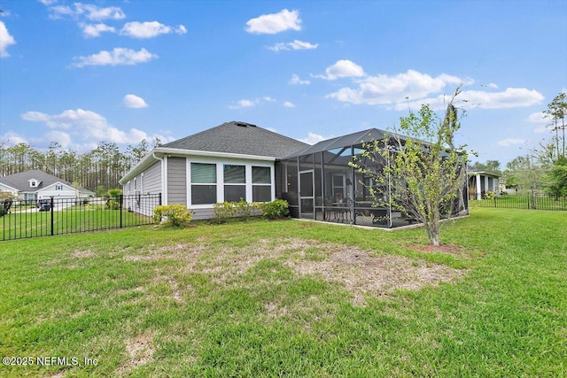 116 Clarendon Rd, Saint Johns, FL 32259 - rear view of property featuring a lawn and fence private yard