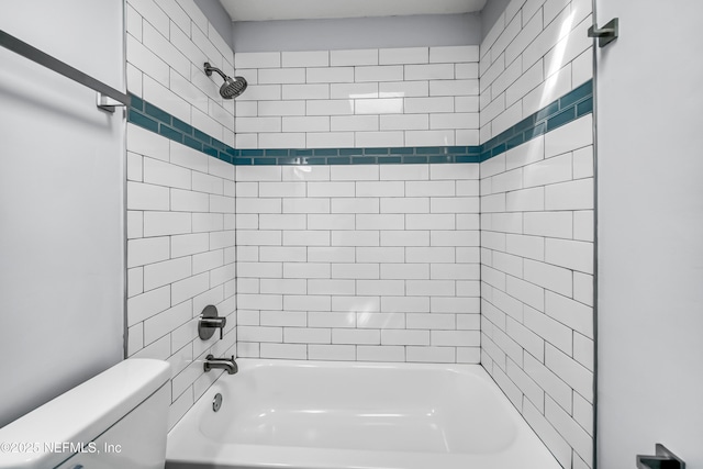 full bath with toilet and shower / bathtub combination