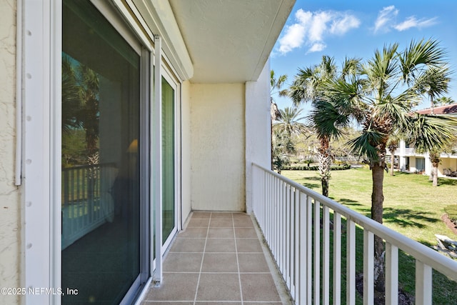 view of balcony