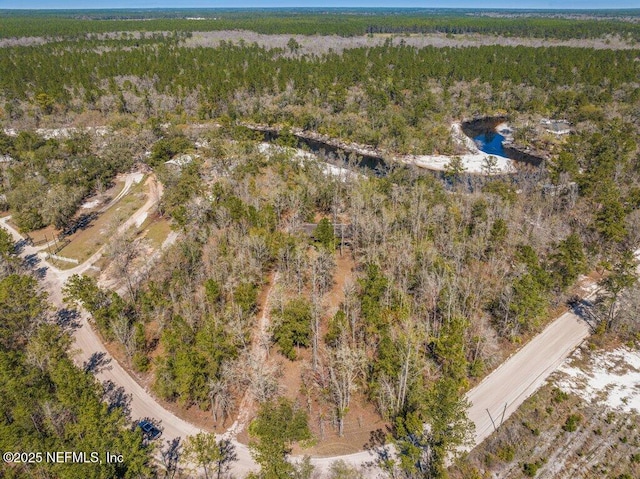 aerial view with a view of trees