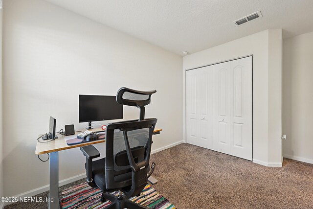 192 Logrono Ct, Saint Augustine, FL 32084 - carpeted home office with visible vents and baseboards