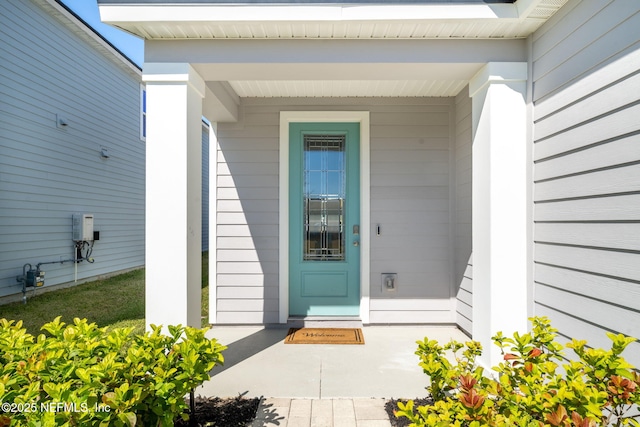 view of entrance to property