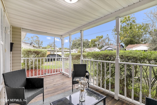 view of sunroom / solarium