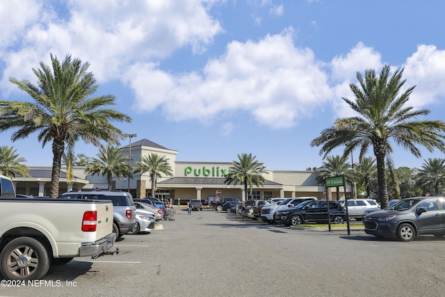 view of uncovered parking lot