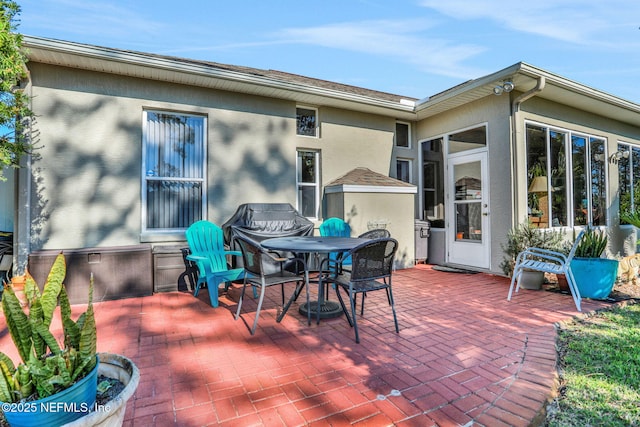 view of patio / terrace featuring outdoor dining area