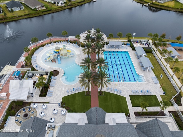 54 Ness Cir, Saint Augustine, FL 32095 - drone / aerial view featuring a water view