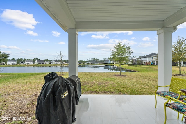 54 Ness Cir, Saint Augustine, FL 32095 - view of patio / terrace with a water view