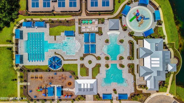 drone / aerial view