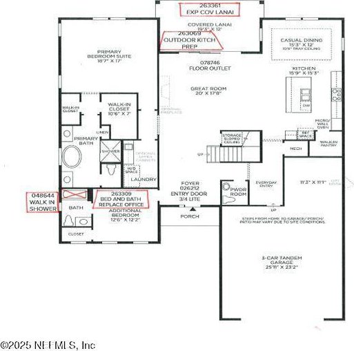 287 Sapling Ter, Saint Johns, FL 32259 - view of floor plan / room layout