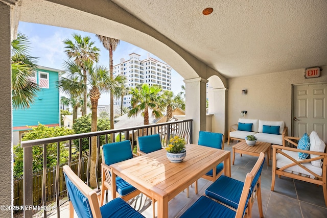 balcony with outdoor lounge area