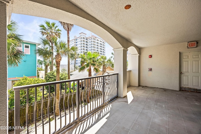 view of balcony