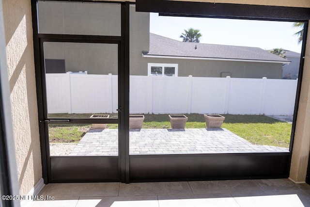 entryway featuring tile patterned floors