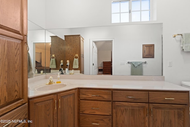 bathroom with vanity