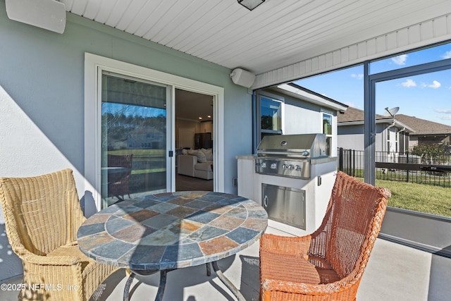 view of sunroom / solarium