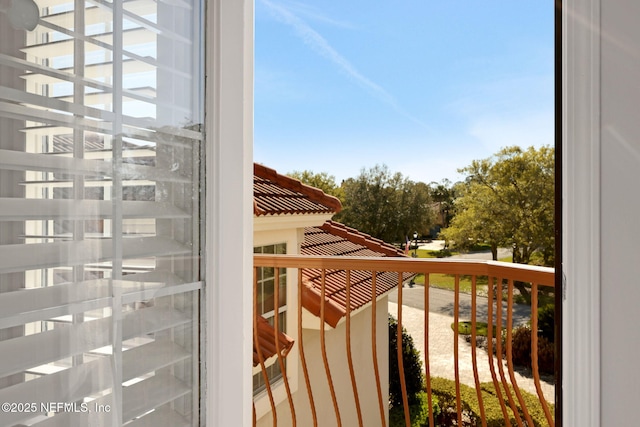 view of balcony