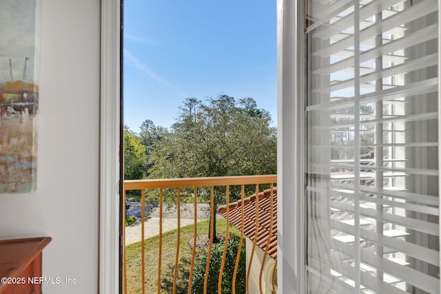 view of balcony