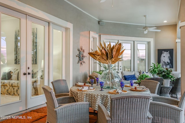800 Hawks Nest Ct, Ponte Vedra Beach, FL 32082 - sunroom featuring french doors